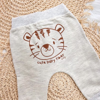 Conj. Casaco e Calça Cute Baby Tiger - Mescla
